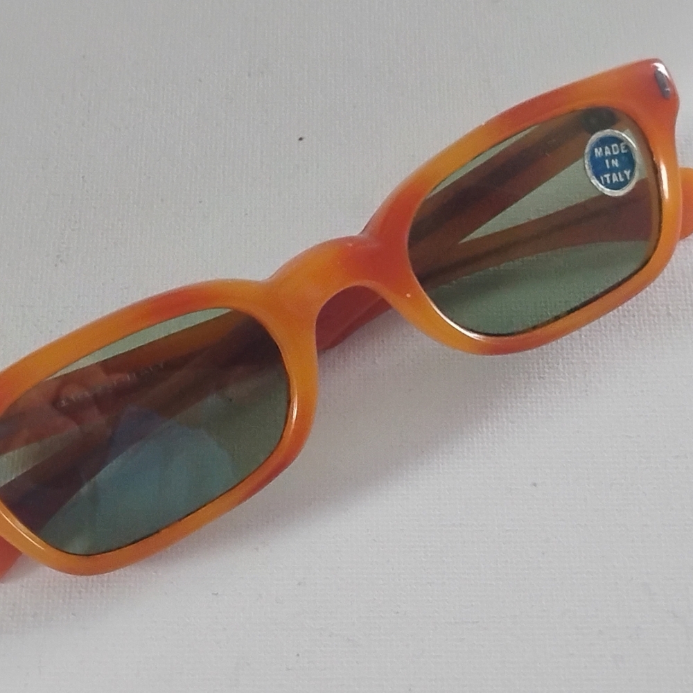 Rare Vintage Unisex Sunglasses with Green Glass Lenses. NOS Japan Sunglasses